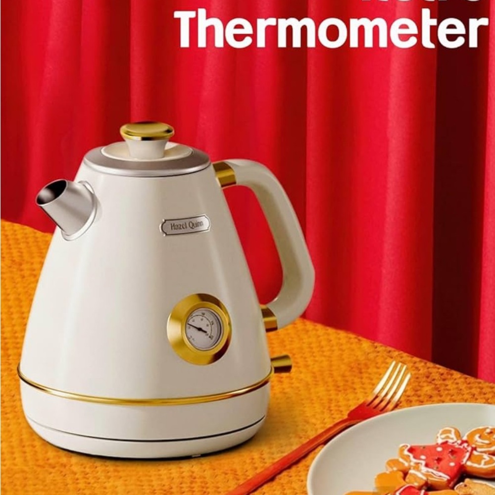 COPY - Hazel Quinn White and Gold Electric Kettle - Picture 6 of 11